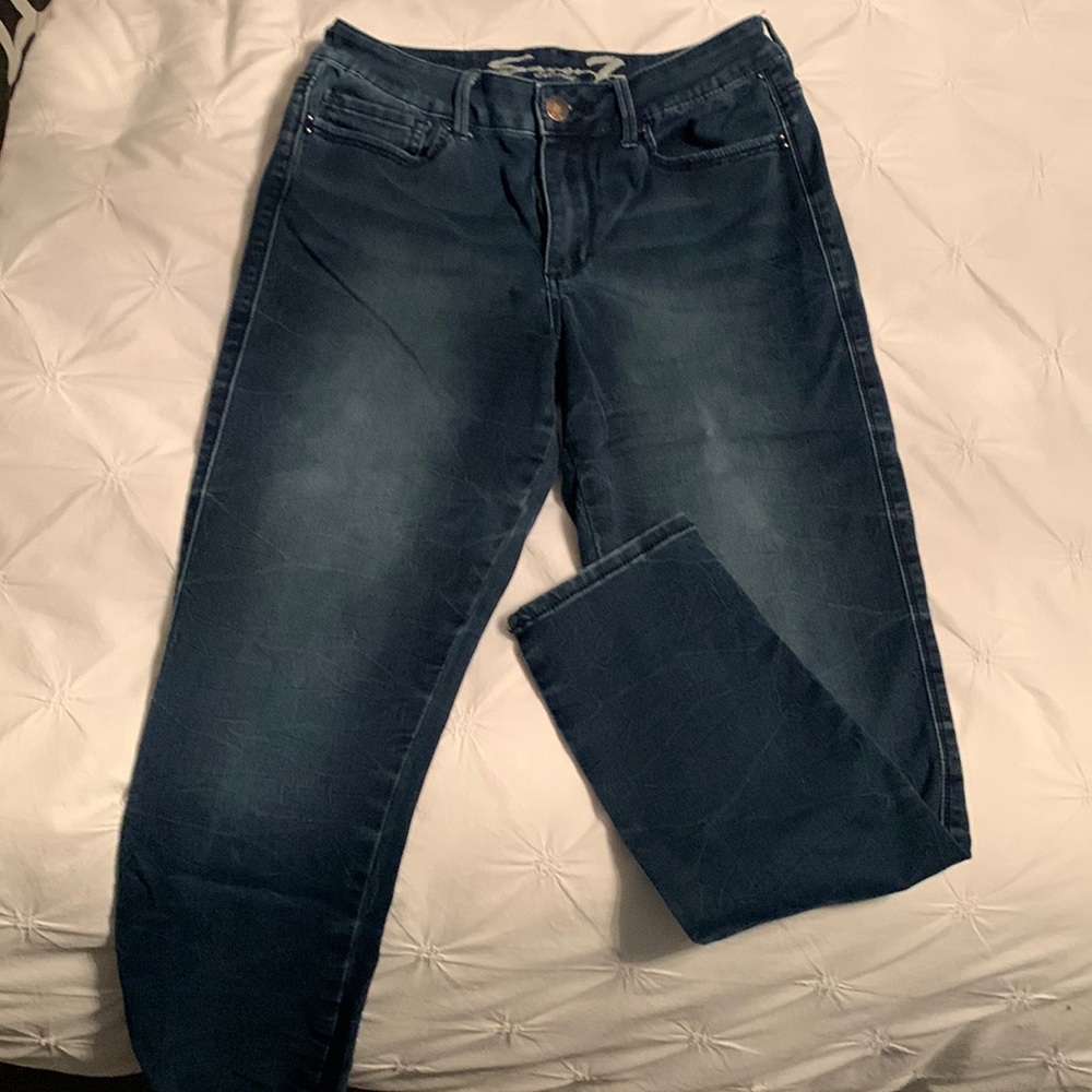 High rise skinny jeans